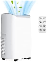 12000 BTU Portable Air Conditioner, 3-In-1 (Cool/Dehumidify/Fan) with Remote,Wheels and LED Touch Control & 24H Timer, Air Conditioners Cools Rooms Up to 550 Sq.Ft for Home, Office & Living Room