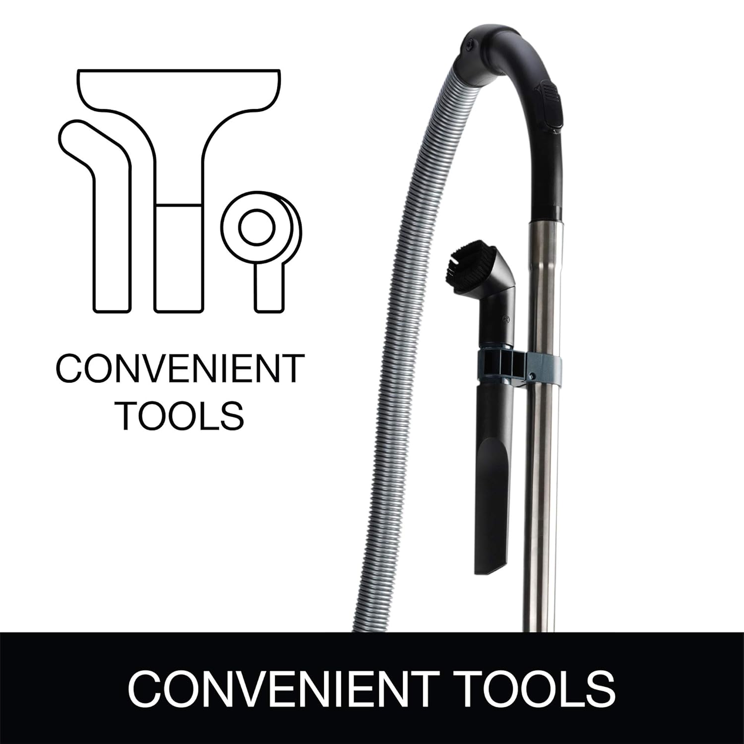 Sanitaire SC3700A Quiet Clean Canister Vacuum, Red/Black, 9.0 Amp, 11