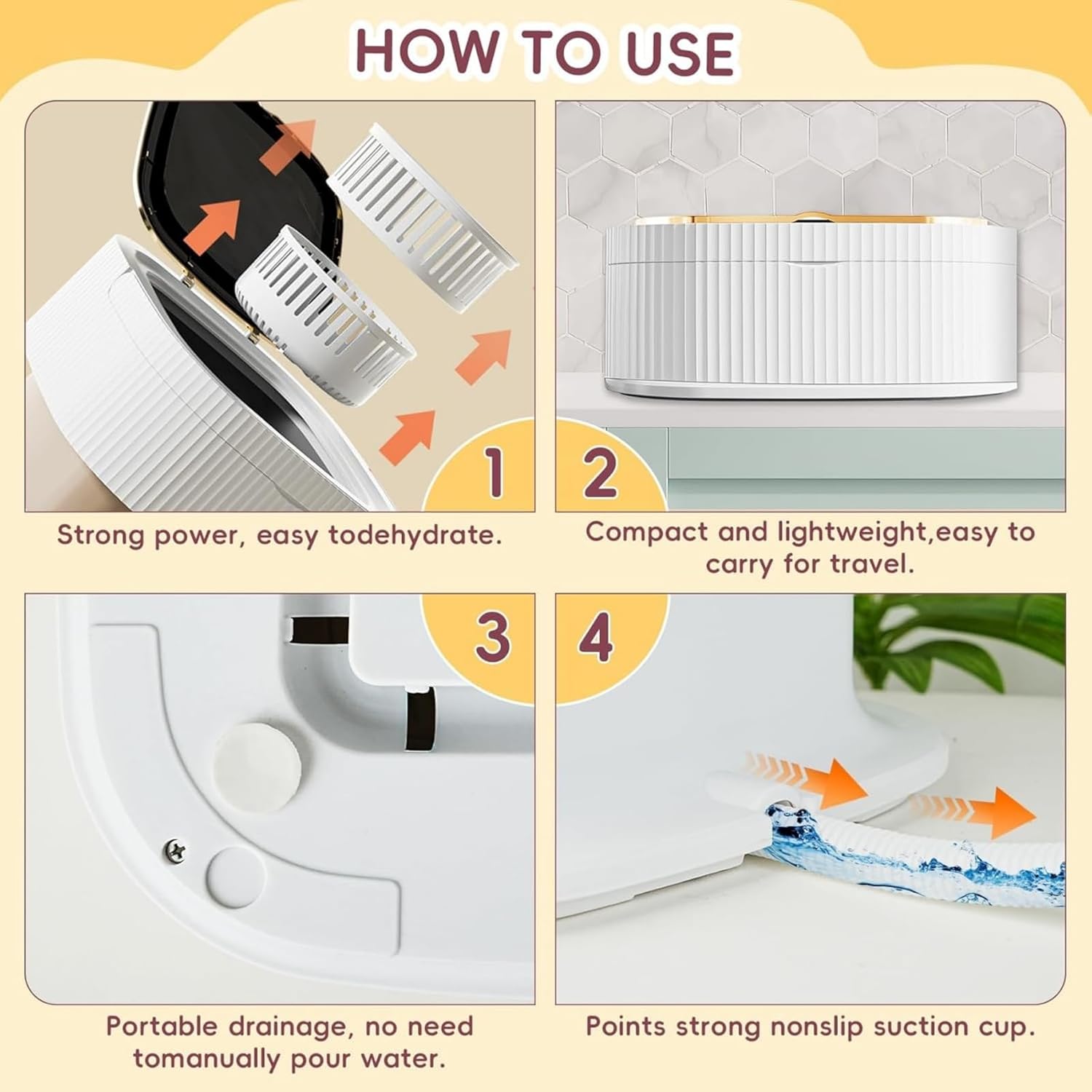 Portable Washing Machine 16L Mini Foldable Laundry with 3 Deep Cleaning Modes - Compact for Underwear