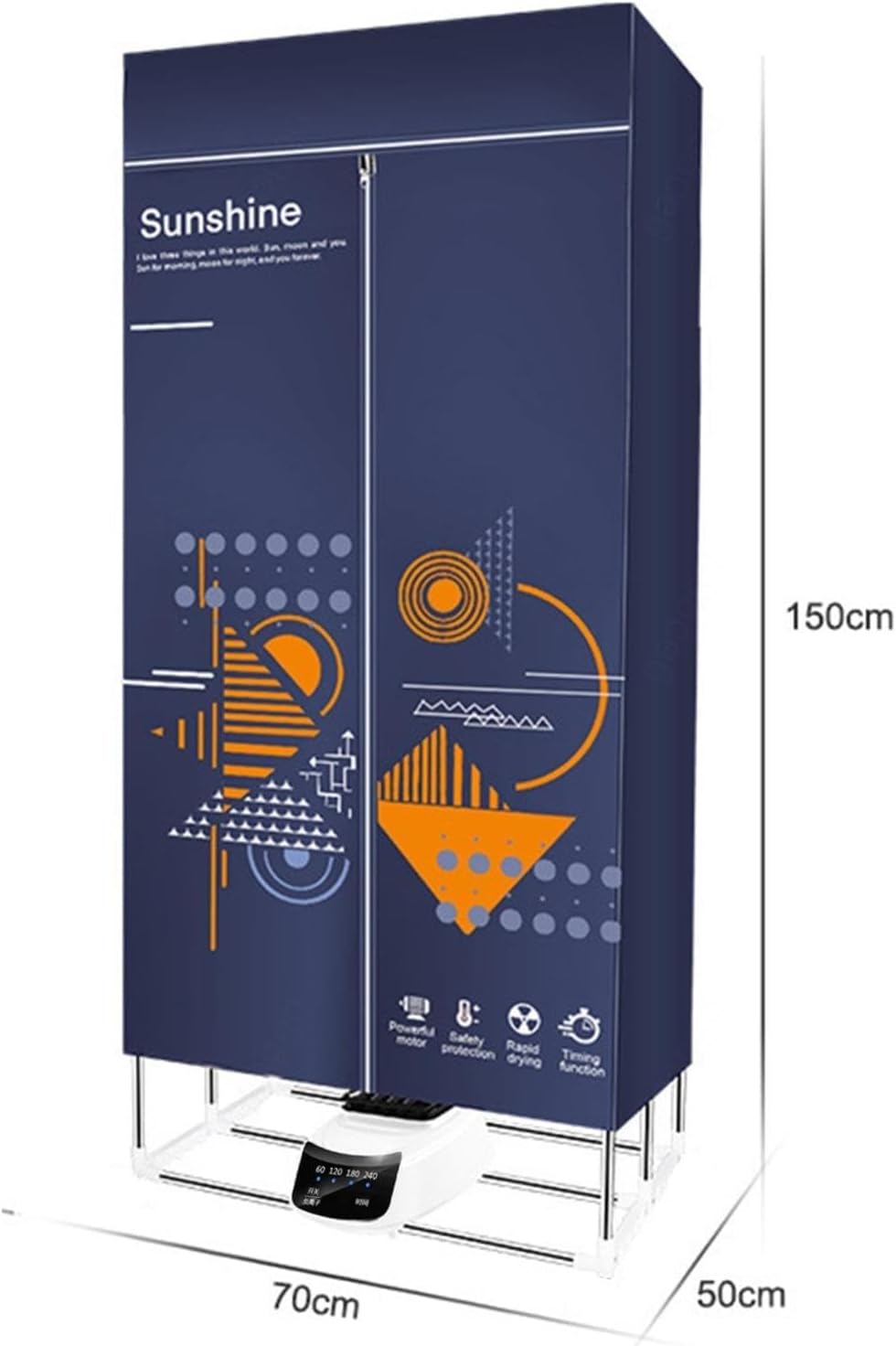 Apartment Clothes Dryer, Overheating Protection Intelligent Clothes Airer, Clothes Indoor Electric Dryer, for Apartments, Dorms, RVs (Color : A)