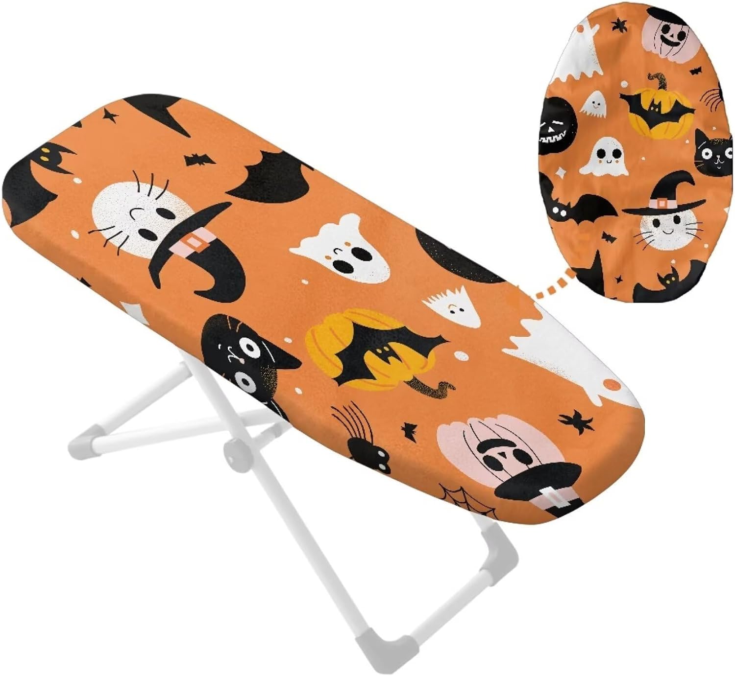 14”x 24” Ironing Board Cover Pumpkin Mini Ironing Board Cover with Removable Portable Household Essentials for Home Dorm Travel