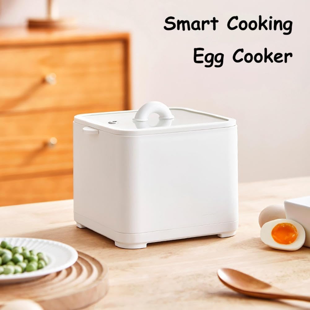 TEMKIN Egg Poacher,Egg Steamer,Egg Boiler,Kitchen Appliances,Hard Boiled Eggs,Household Small Egg Steamer, Automatic Power-Off, Multi-Function Boiled Egg God, Breakfast Machine,for Home, Dormitory Ste