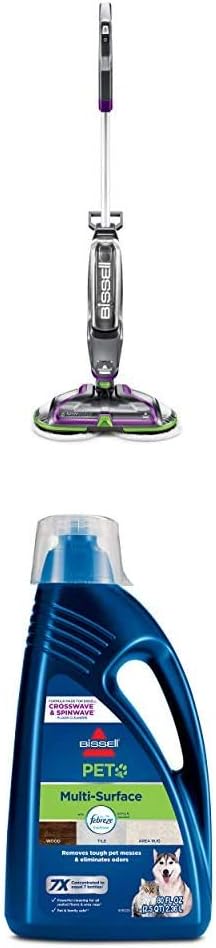 Bissell SpinWave Cordless PET + 80oz Multi Surface Pet Formula