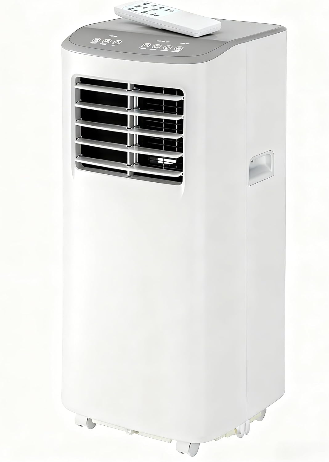 Compact 8000 BTU Portable Air Conditioner – Cools Spaces Up to 350 Square Feet, 3-in-1 Unit with Dehumidifier and Fan for Bedroom or Larger Room | Window Vent Kit Included