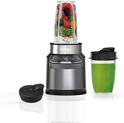 Ninja BN400C, Personal Nutri-Blender Pro with Auto-iQ Technology, Silver, 1000W