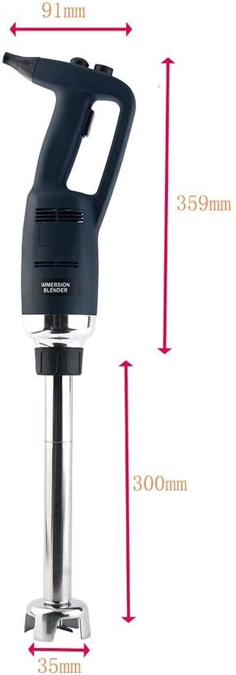 Li Bai Heavy Duty Hand Blender Commercial Immersion Blender For Restaurant 12'' Stick blender Speed Adjustable Electric 500W Motor Removable Shaft 2500rpm to 15000rpm
