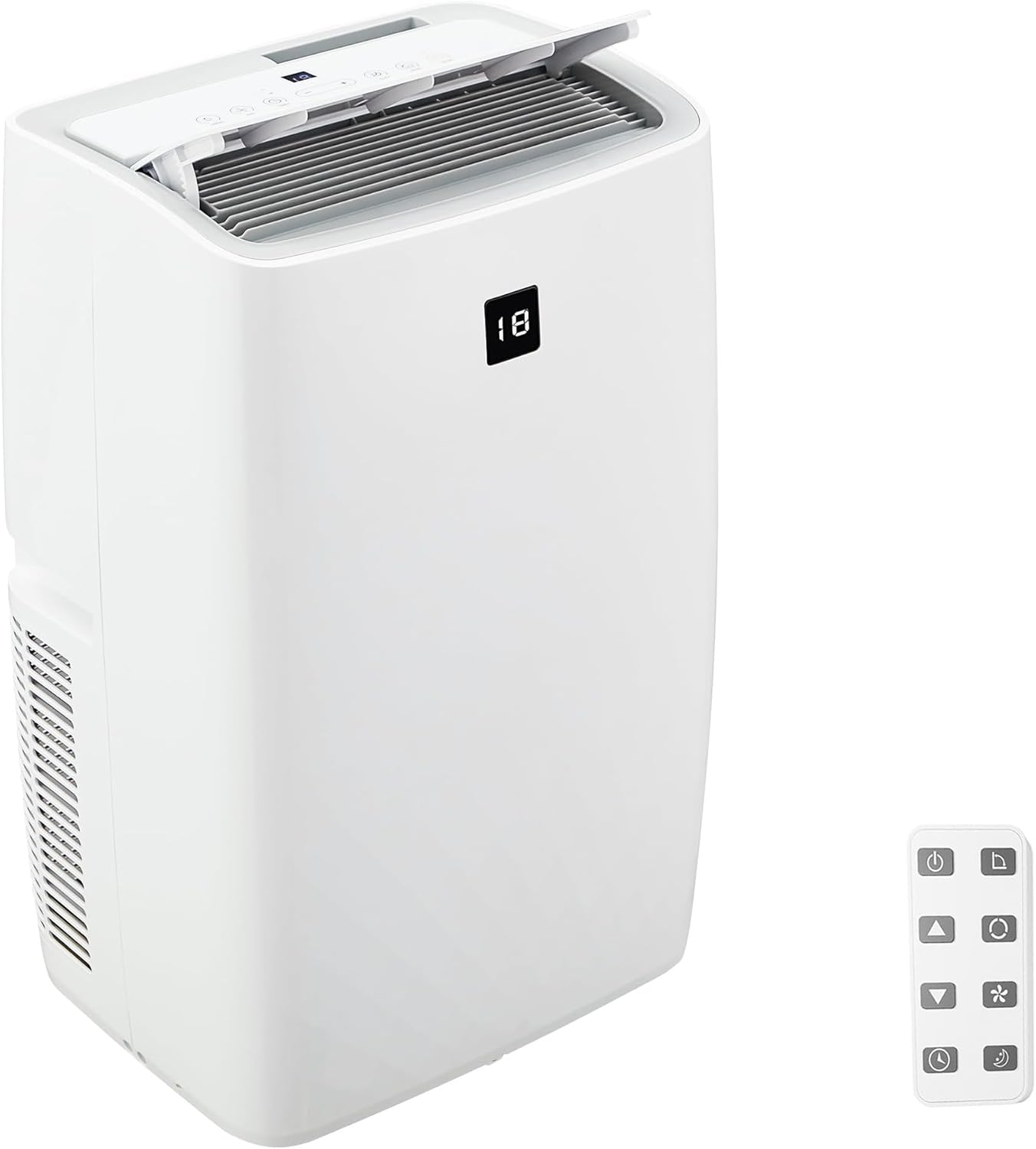 12000 Btu Portable Air Conditioners with Dehumidifier and Fan Mode, AC Unit Cooling for Rooms Up to 550 Sq. Ft., with Remote Control/LED, 24H Timer & Quiet Operation for Home Office