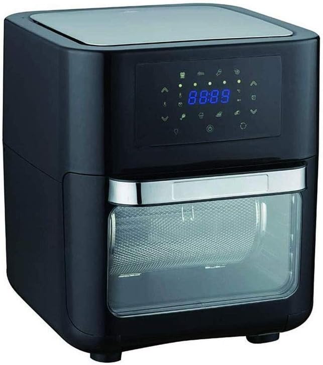 10.6Qt Digital Air Fryer, Toaster Oven & Oilless Cooker, 1700W, LED Touchscreen, Non-Stick Detachable Basket, 10-in-1 Countertop Oven with Dehydrator & Rotisserie,6 Accessories