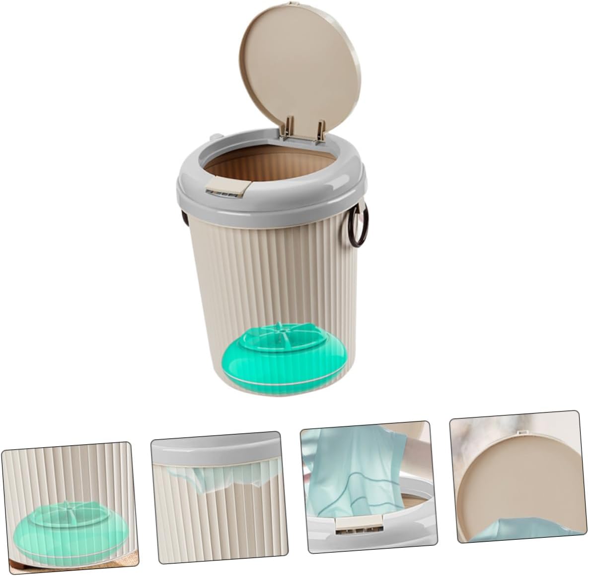 8L Portable Ultrasonic Washing Machine for Underwear and Baby Clothes USB Mini Washer Large Capacity for Home Use for Apartments and Travel
