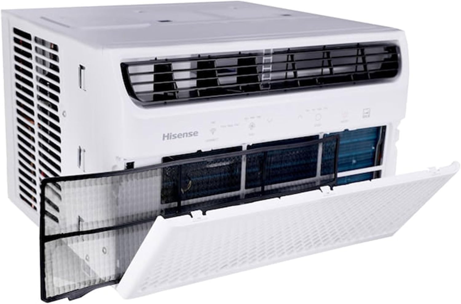 Hisense 350-sq ft Window Air Conditioner with Remote (115-Volt; 8000-BTU) 3 modes (Cooling, Fan, Dehumidifier), Wi-Fi enabled, Noise Level dB 53, ConnectLife App, AW0822CW1W (Renewed)