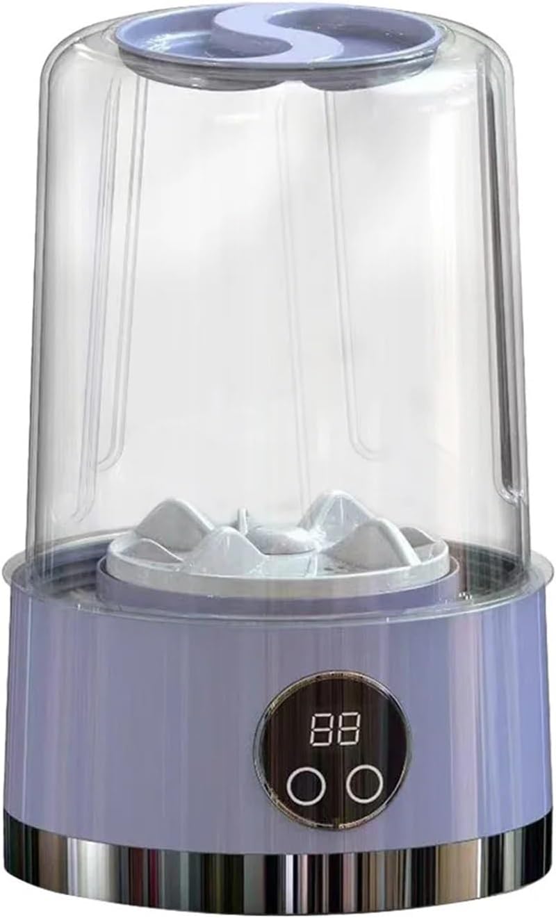 Portable Mini Washing Machine Rechargeable Underwear Washing Cup Cordless for Apartment Dorm Hotel Travel & Camping,for Travel,Camping, RV & Dorms(Purple)