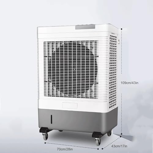 Portable Evaporative Cooler, Swamp Cooler with 3 Speeds and Extra Large Water Tank, Portable Air Conditioners for Office Room