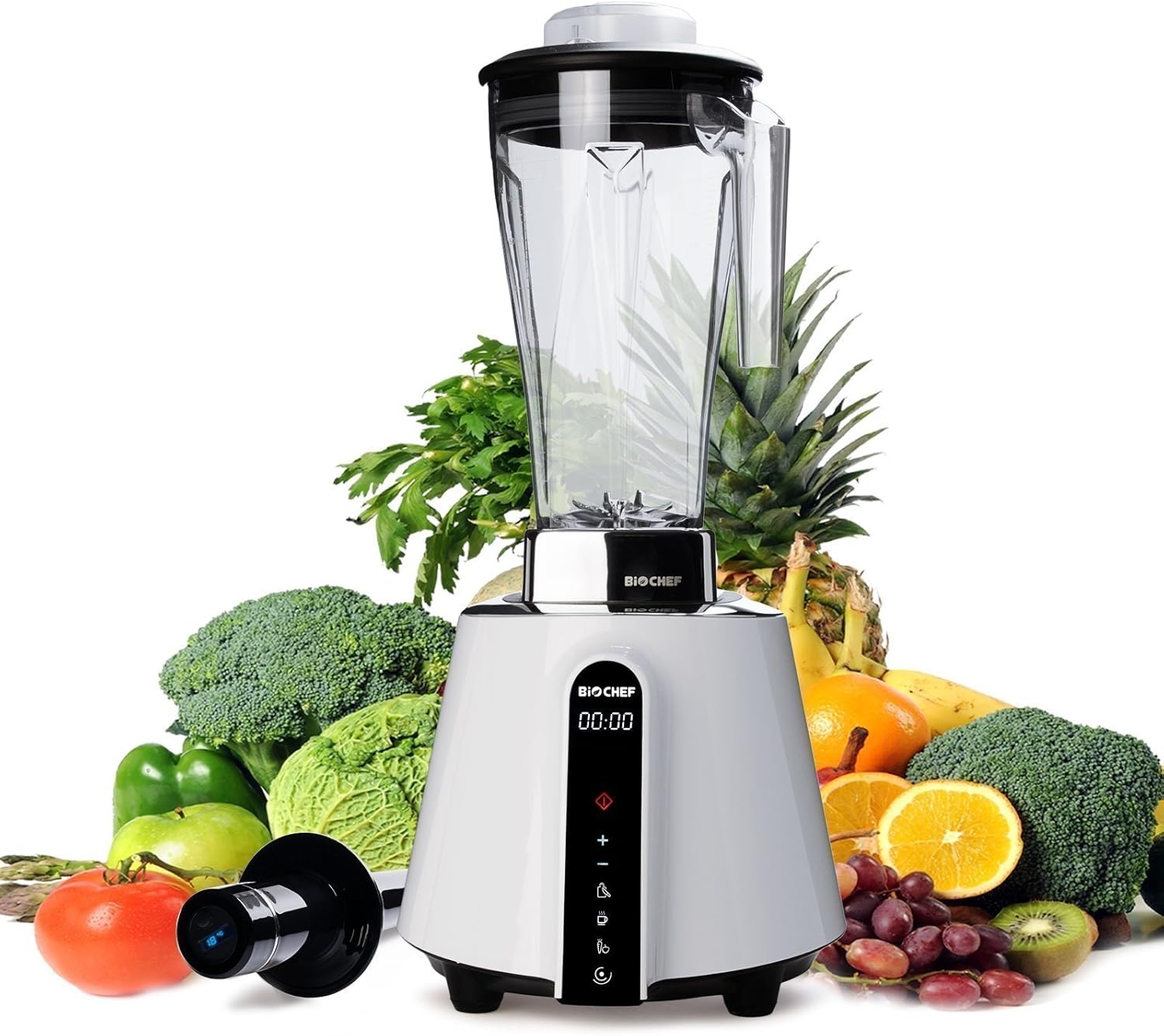 BioChef Living Food Blender - 1680 Watt Motor, 2L BPA-Free Jug with 3 preset Programs Plus Pulse Function - 10 Year Warranty (White)