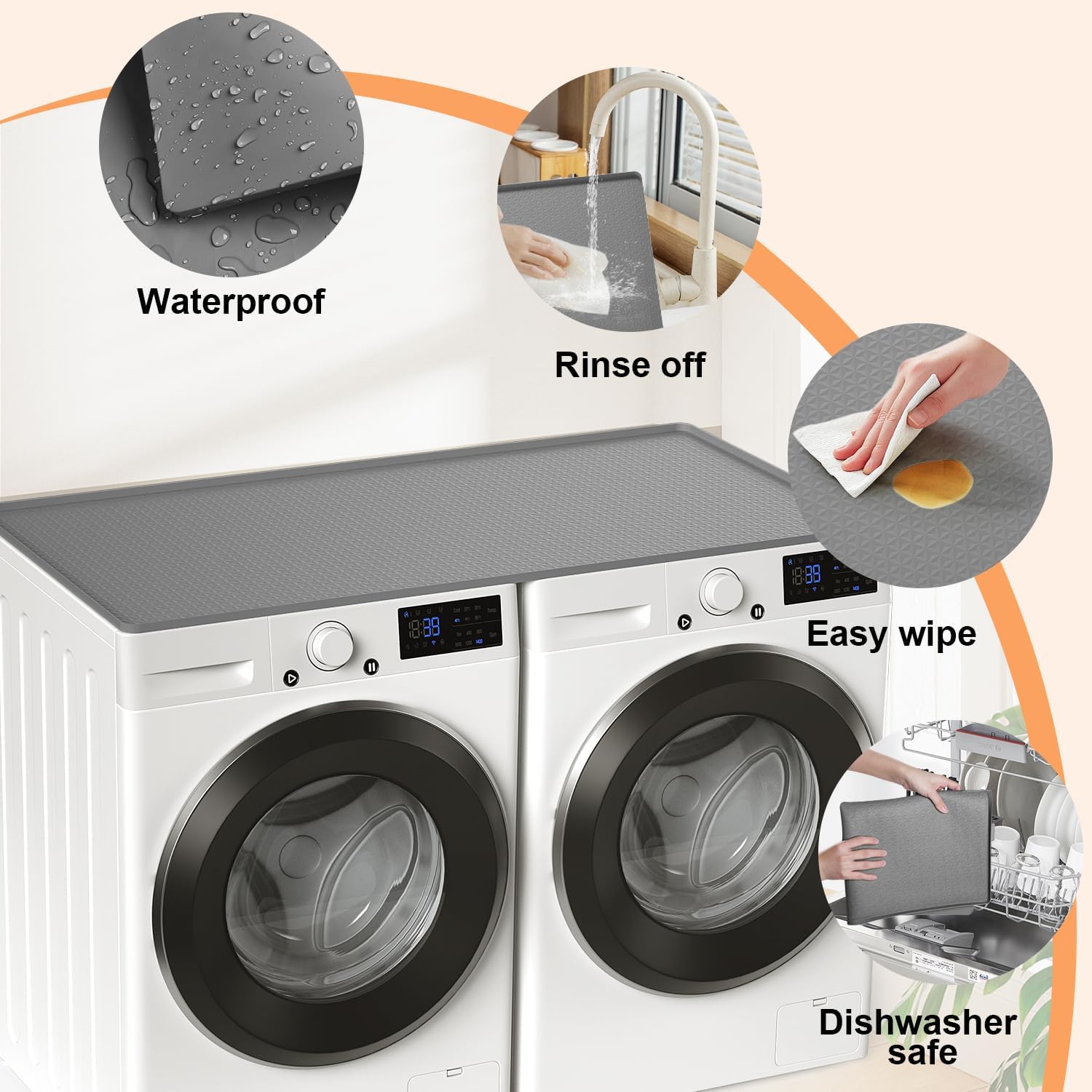 ​Carry360 Washer Dryer Countertop Protector Mat 54