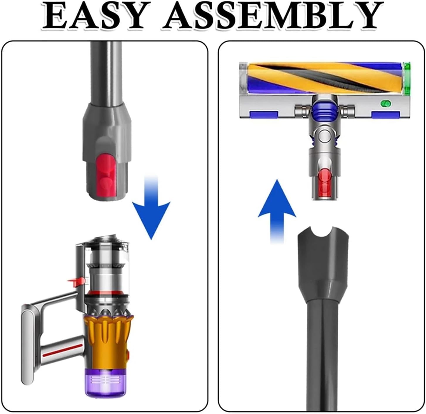 IDS-Extension Rod ，Compatible for Dyson ，V10 Digital Slim/V12 Detect Slim Cordless Stick Vacuum Cleaner Quick Release Straight Pipe Bar-A