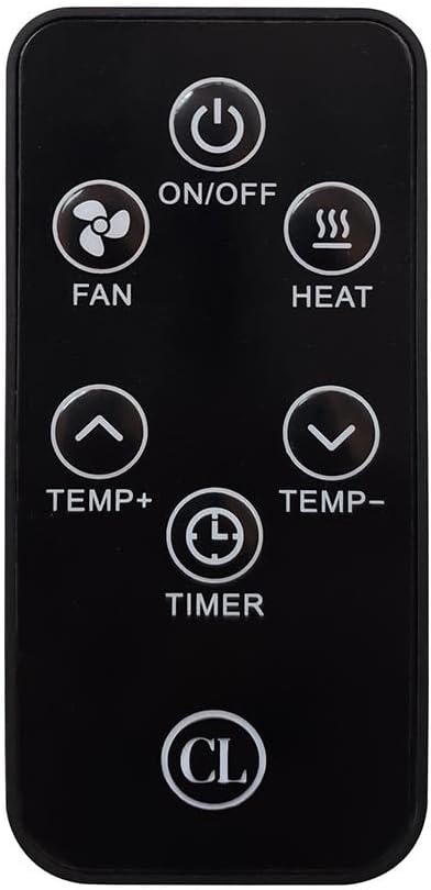 Country Living Infrared Portable Rolling Space Heater with LED Touchscreen and Remote Control | 12h Timer | 1500w Quick Heating for Indoor Use | Birchwood Grain Finish