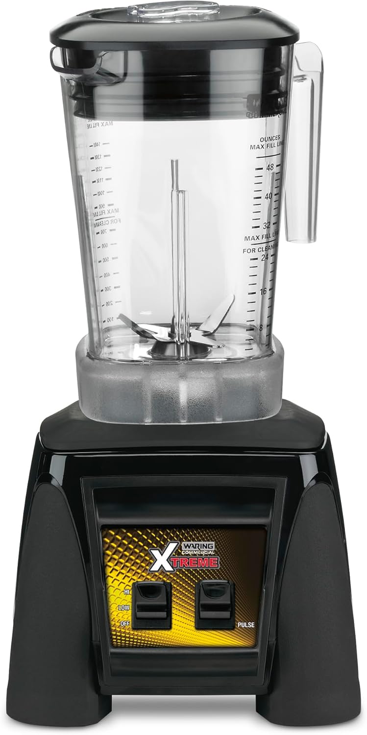 Waring Commercial MX1000XTXP 3.5 HP Blender with Paddle Switches, Pulse Feature and a 48 oz. BPA Free Copolyester Container, 120V, 5-15 Phase Plug