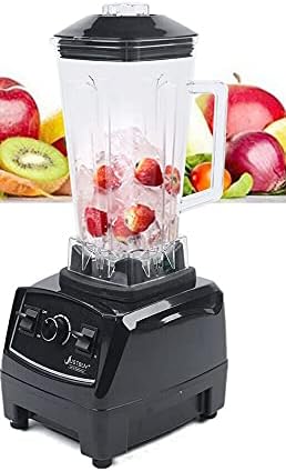 Blender Professional Countertop Blender, 2200W High Speed Smoothie Blender for Shakes and Smoothies, High Power Blender 2L Cups commercial blender, Smoothie Maker (Black)