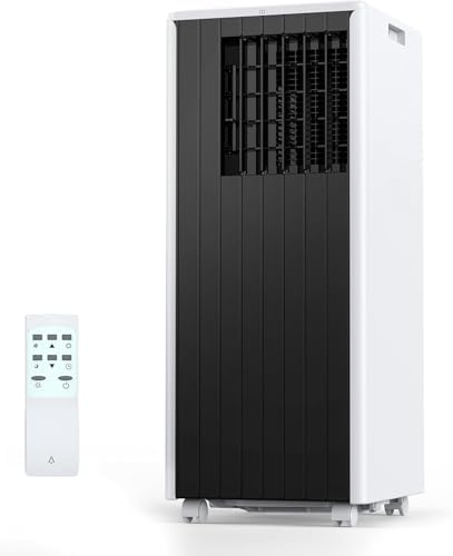 8000 BTUs Portable Air Conditioner 3-in-1 - AC/Dehumidifier/Fan for Rooms Up to 350 Sq.Ft, Window Kit & Remote, 24H Timer, for Garage, Bedroom, Office