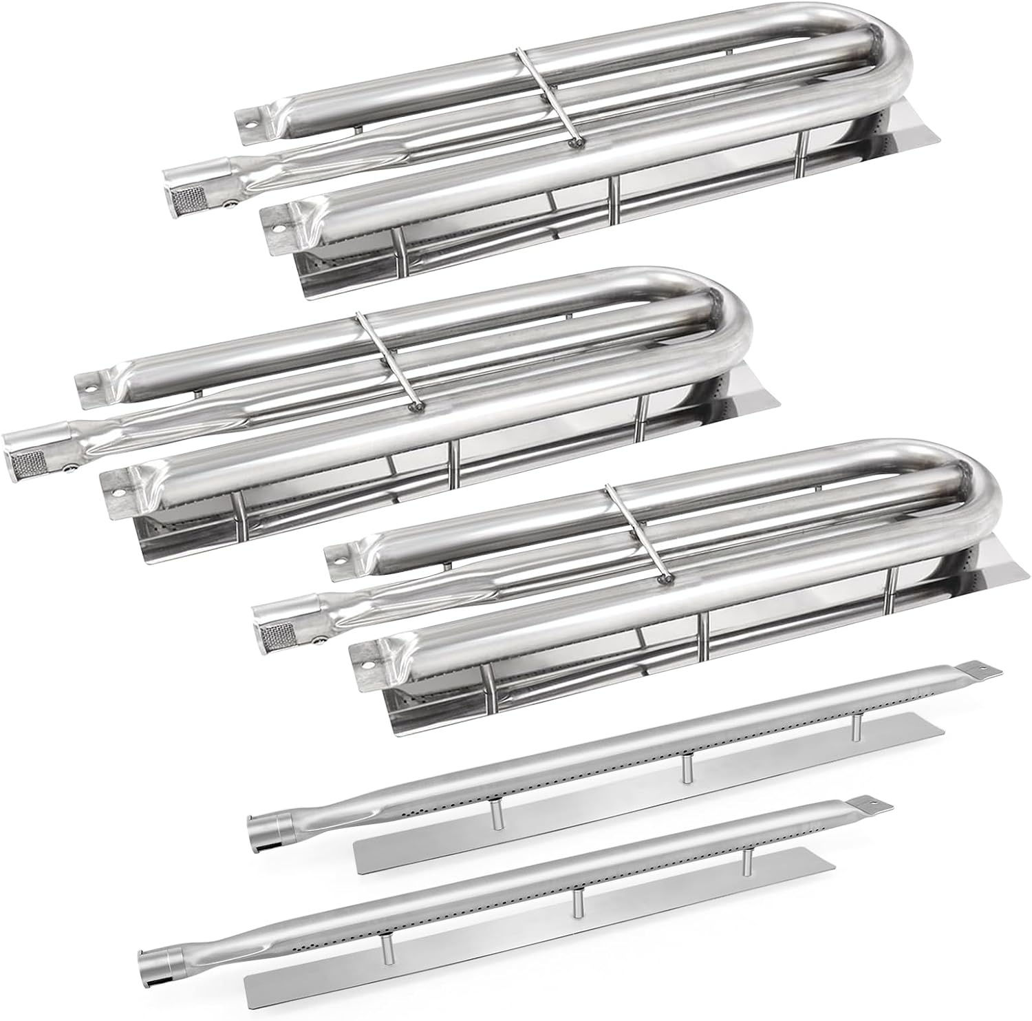 PA080050 PA080051 Burners for Viking VGBQ410-3RT, VGBQ532-3RT, VGIQ532-3RT,Grill Replacement Burner Tube BBQ Parts for Viking 316-911, VGBQ & VGIQ Series Gas Grill Models