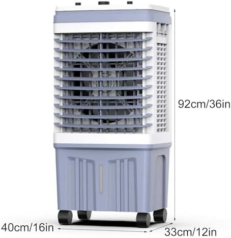 Evaporative Air Cooler, Fast Cooling Fan with 5.5gal Water Tank, 3 Speeds Portable Air Conditioners for Commercial, Office, Home