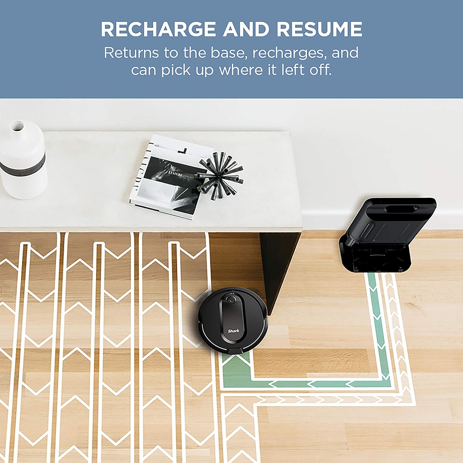 Shark IQ Robot Vacuum AV1002AE with XL Self-Empty Base, Self-Cleaning Brushroll, Advanced Navigation, Wi-Fi, Compatible with Alexa, 2nd Generation (Renewed)