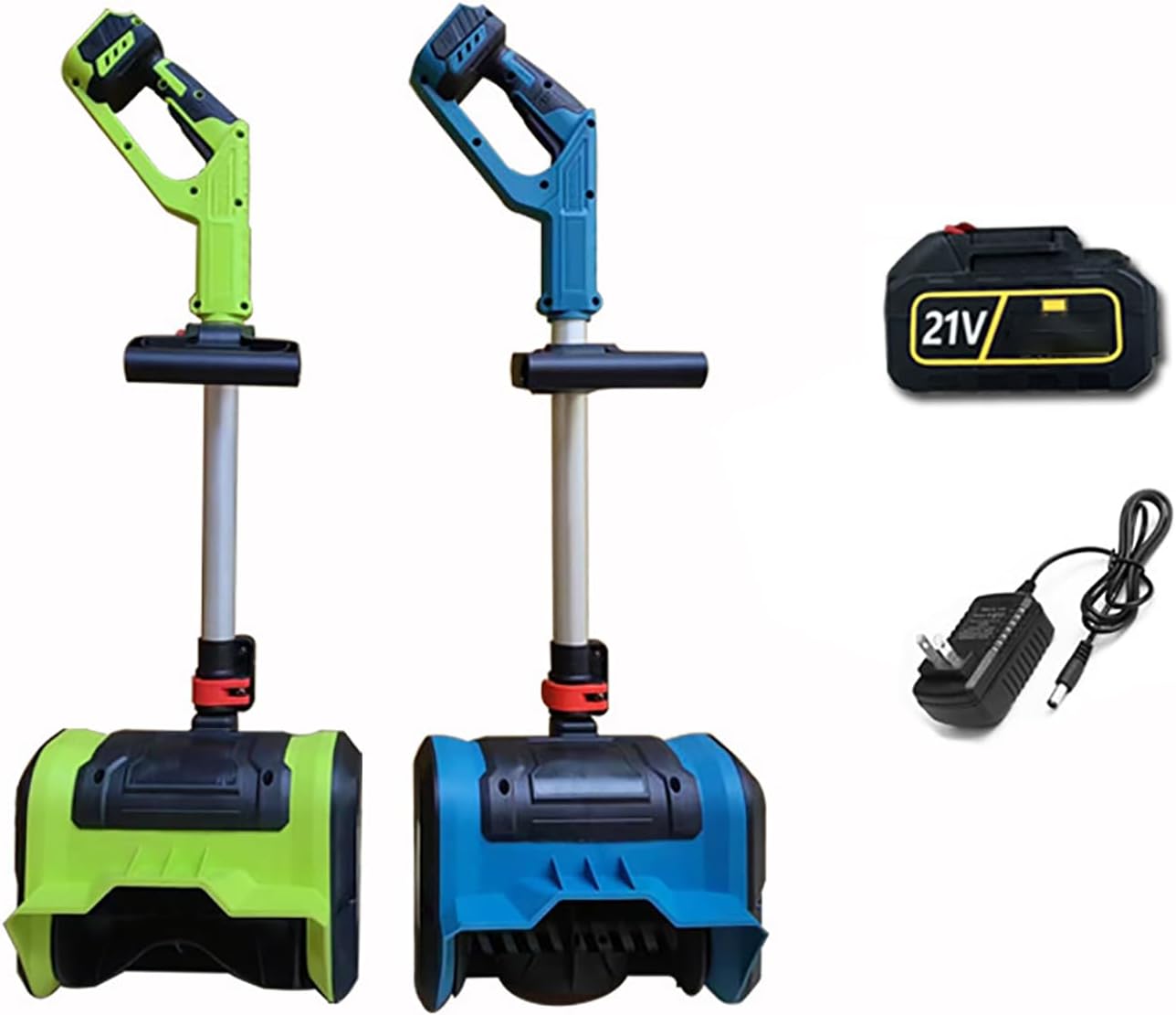 Cordless Electric Snow Shovel, 28cm Width, 15cm Depth, 8m Throw Distance, Adjustable Direction, Retractable Snow Blower Shovel for Patio Driveway