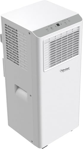 Memorex Polar Elite Portable Air Conditioner, 8,000 BTU ASHRAE (5,100 BTU DOE), Cools Up to 150 Sq. Ft., with Cool, Fan, Dry Modes, Full Function Remote Control, Window Kit & 2-Year Warranty