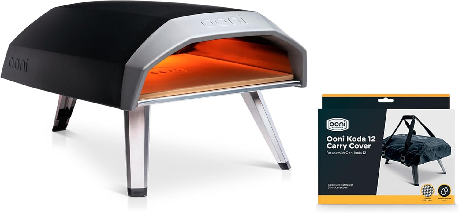 Ooni Koda 12 Portable Gas Pizza Oven Bundle - Includes Koda 12 Carry Cover