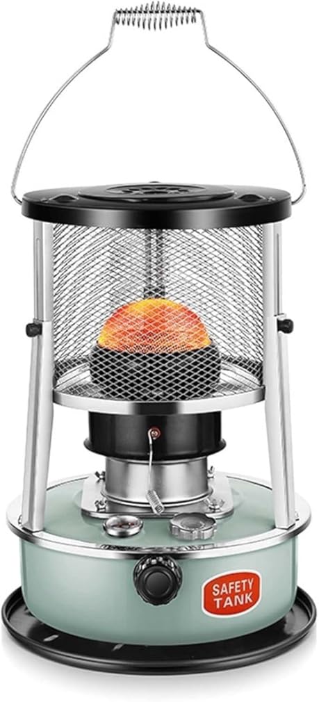 Outdoor Tent Heater For Kerosene Heating Stainless Steel Heater Stove For Heating Cooking Boiling Water Indoor Without Electricity(Green)