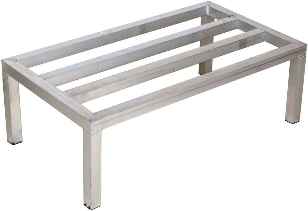 Update International Aluminum. Dunnage Rack 20in x 36in ,silver