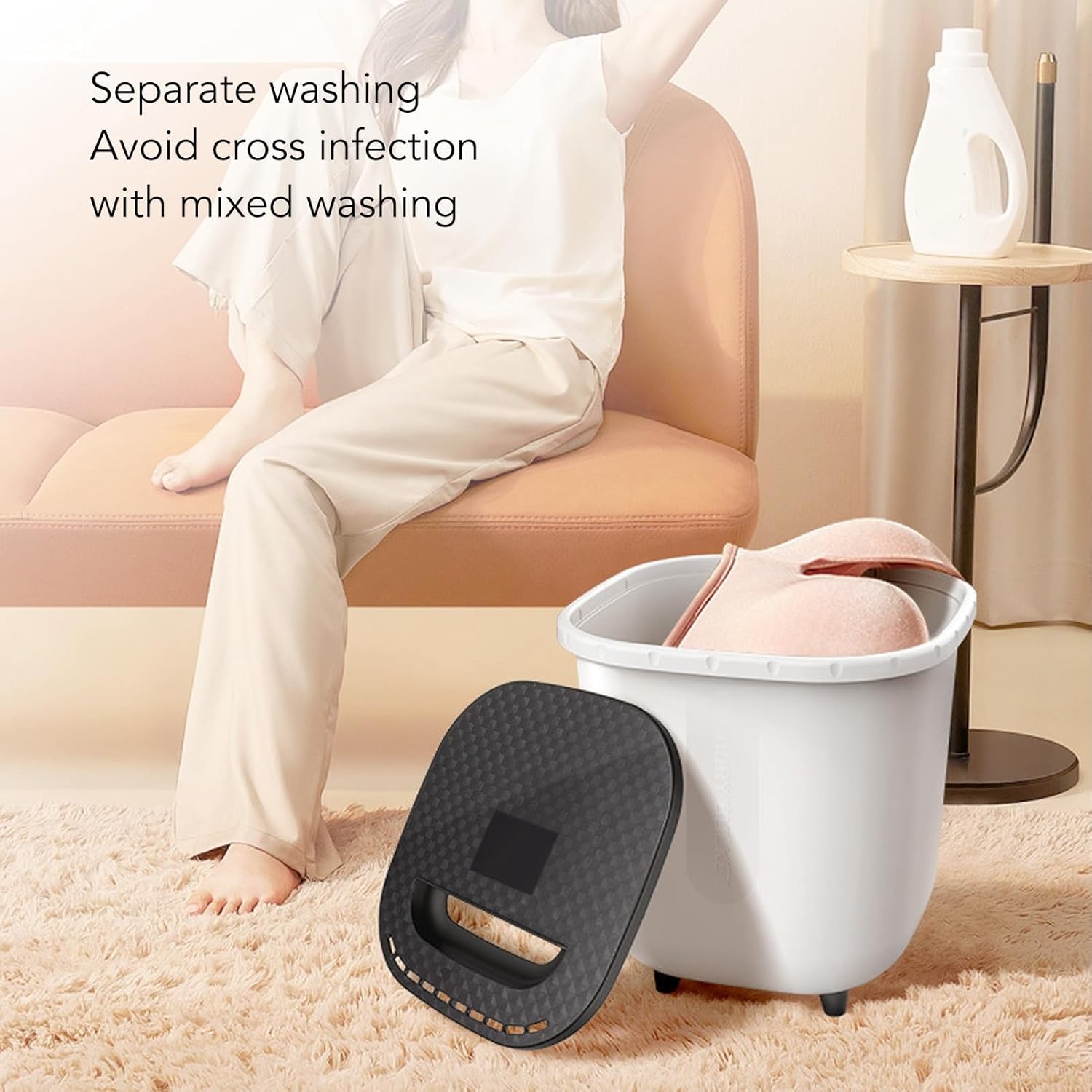 Mini Clothes Washer Travel Washing Machine Personal Washing Machine Countertop Washing Machine for Small Spaces Apartments Rvs Dormitories and Compact Living Situations