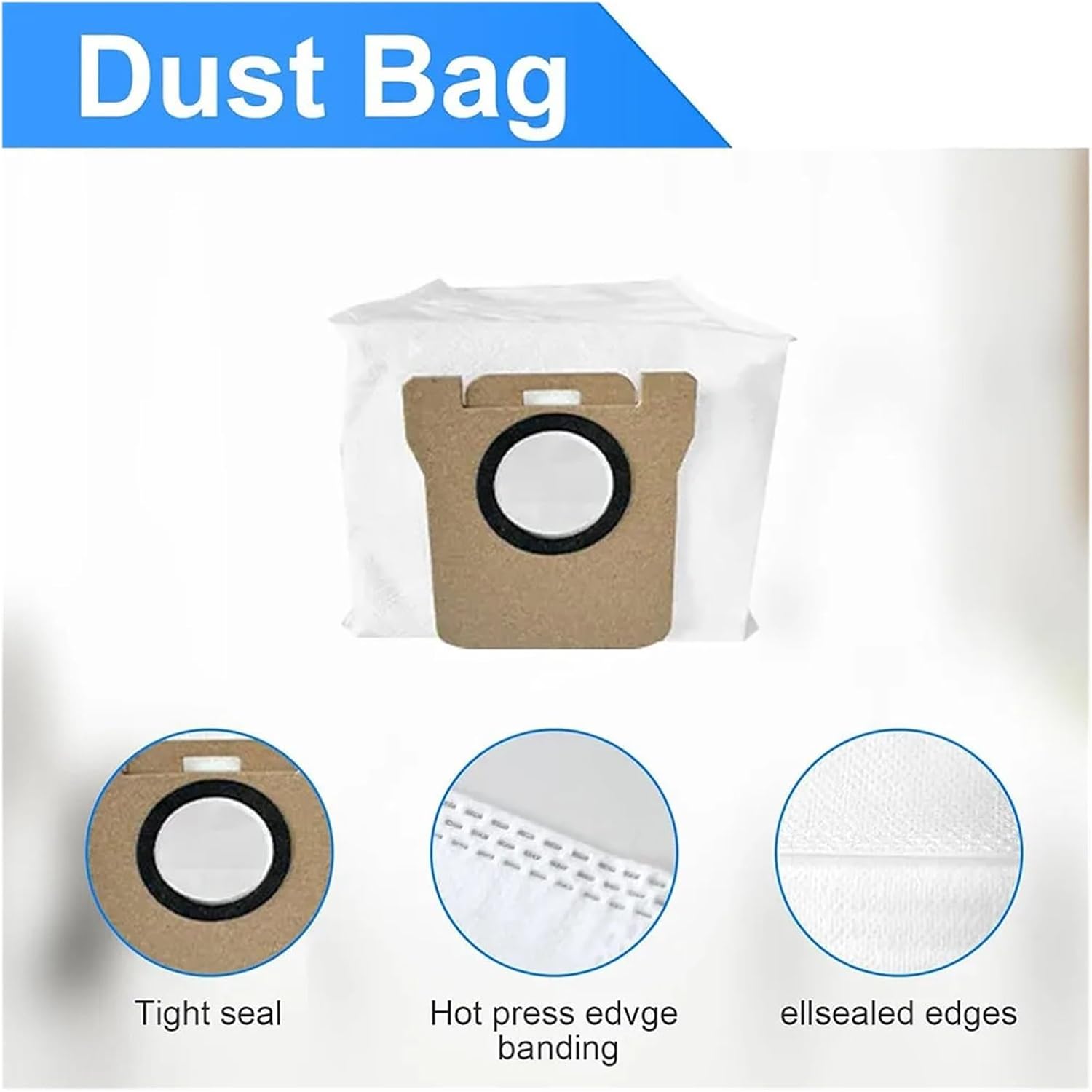 Accessory Kit for P20 PRO Vacuum Cleaner, Main Side Brush Hepa Filter Mop Cloth Dust Bag Replacement Parts(13PCS Set A)
