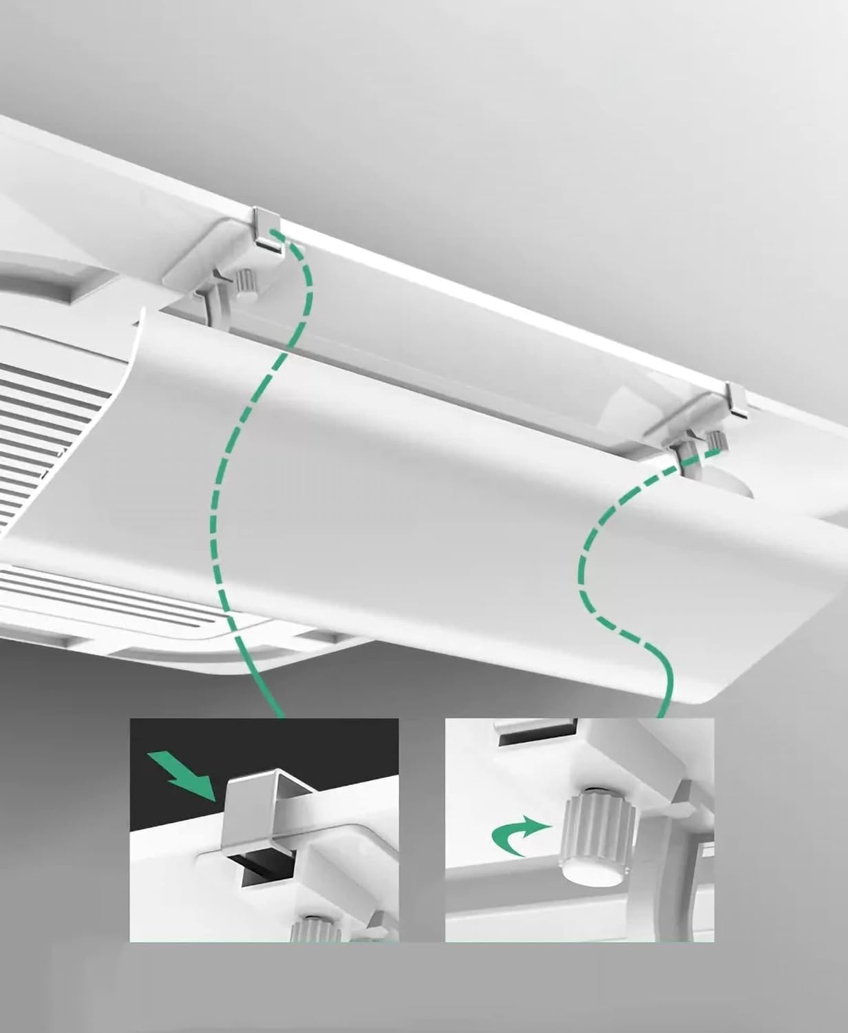 Air-conditioning Windshield 4 Pieces Central Air-conditioning Deflector Anti-direct Blowing Air Conditioner Deflector Easy To Install