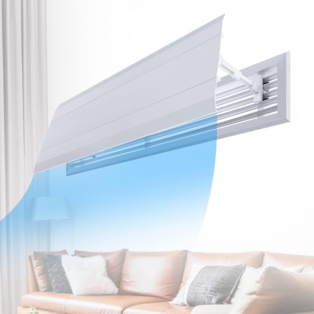 Universal Central Ceiling Air Conditioner Wind Guide and Anti-Straight Blowing Cover A/c Hood Wind Deflector Wall-Mounted Air Conditioner Deflectors Help with Cooling/Heating Cycles