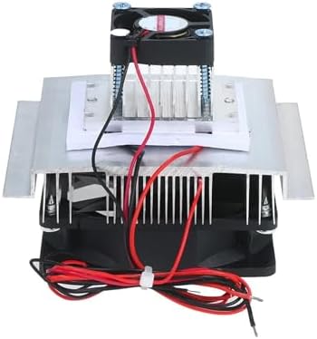 DC12V 12A 60W Cooler Water-Cooled Aluminum Radiator + Fan TEC1-12706 Semiconductor Air Conditioner Cooling Lucky