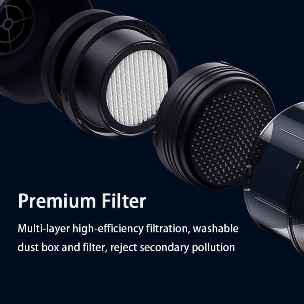 Cordless Hand Held Vacuum Cleaner, Battery Powered, Lightweight 5000PA Mini Cleaner Handheld Powered - Small Vacuum for Car, RV, Boats, Travel - Car Accessories ﻿(Black)