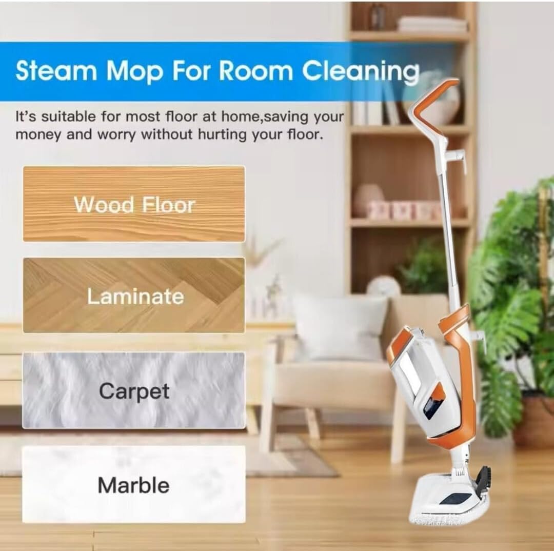 Steam Mop and Handheld Steamer for Pets, Steam Cleaner Mops, floor cleaners for tile and wood floors, steamer for cleaning, flat iron cleaner, Floor Scrubber, Steam Mops for Floor Cleaning