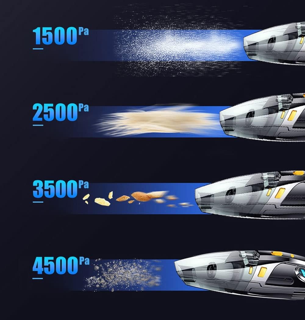 Cordless Handheld Vacuum Cleaner, Hand Held Vacuum with 30Mins Long Runtime Rechargeable Battery Lightweight Hand Vacuum for Home and Car Carpet Stairs Pet Hair Deep Cleaning