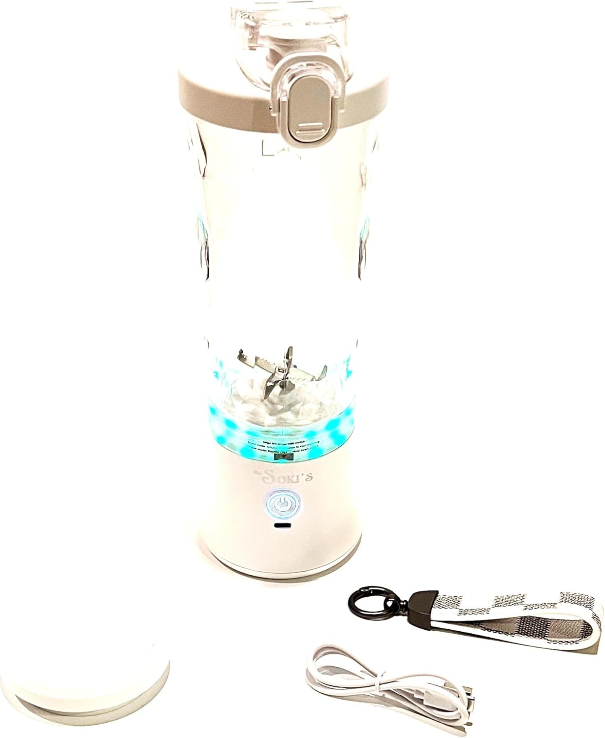 MuSOKI'S Stylish Portable Blender 600ML (White)