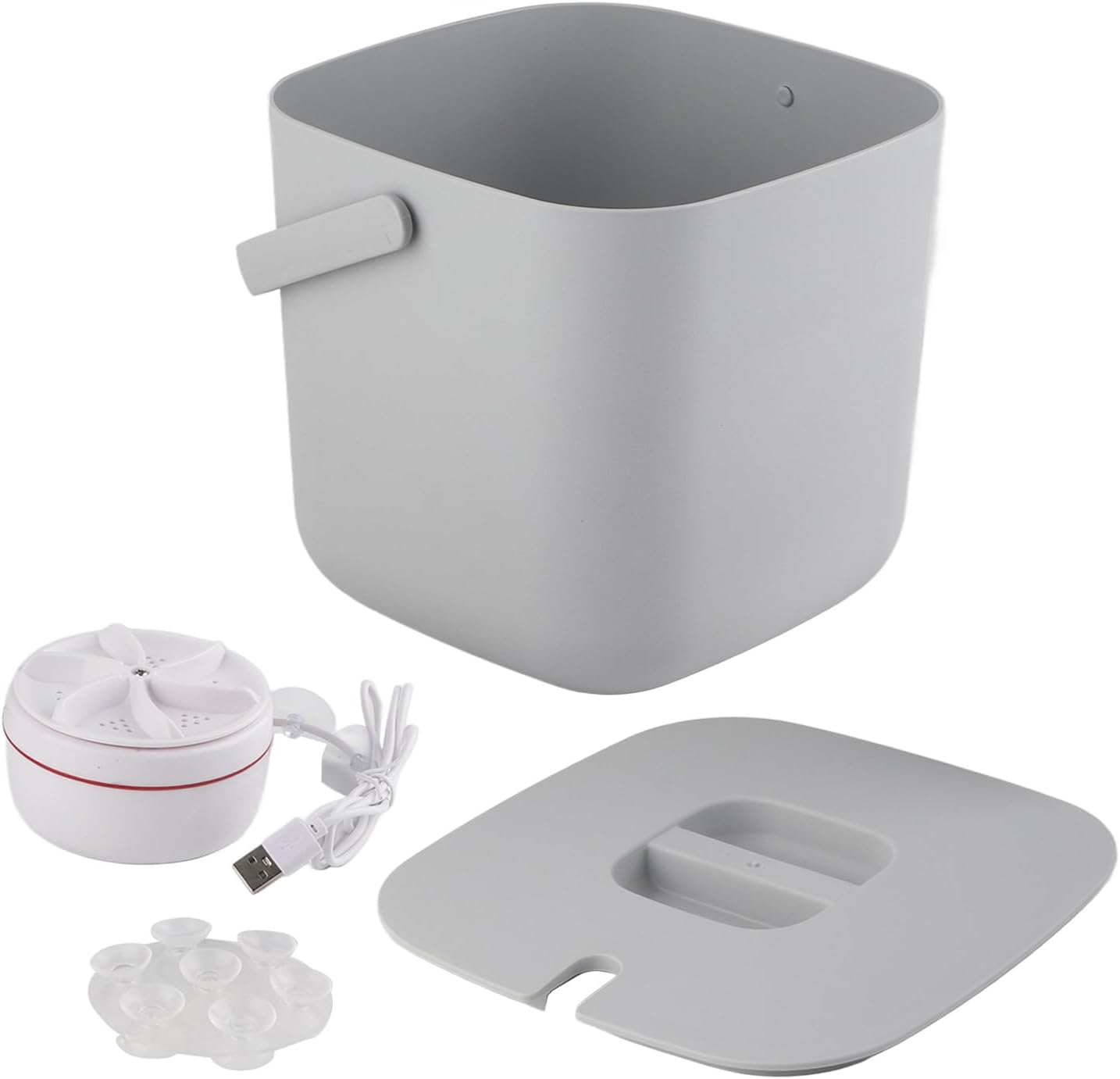 Portable Washing Machine, 3.8L Turbine Mini Washer Machine, Noise Reduction Hygienic USB Portable Mini Washer for Socks Underwear