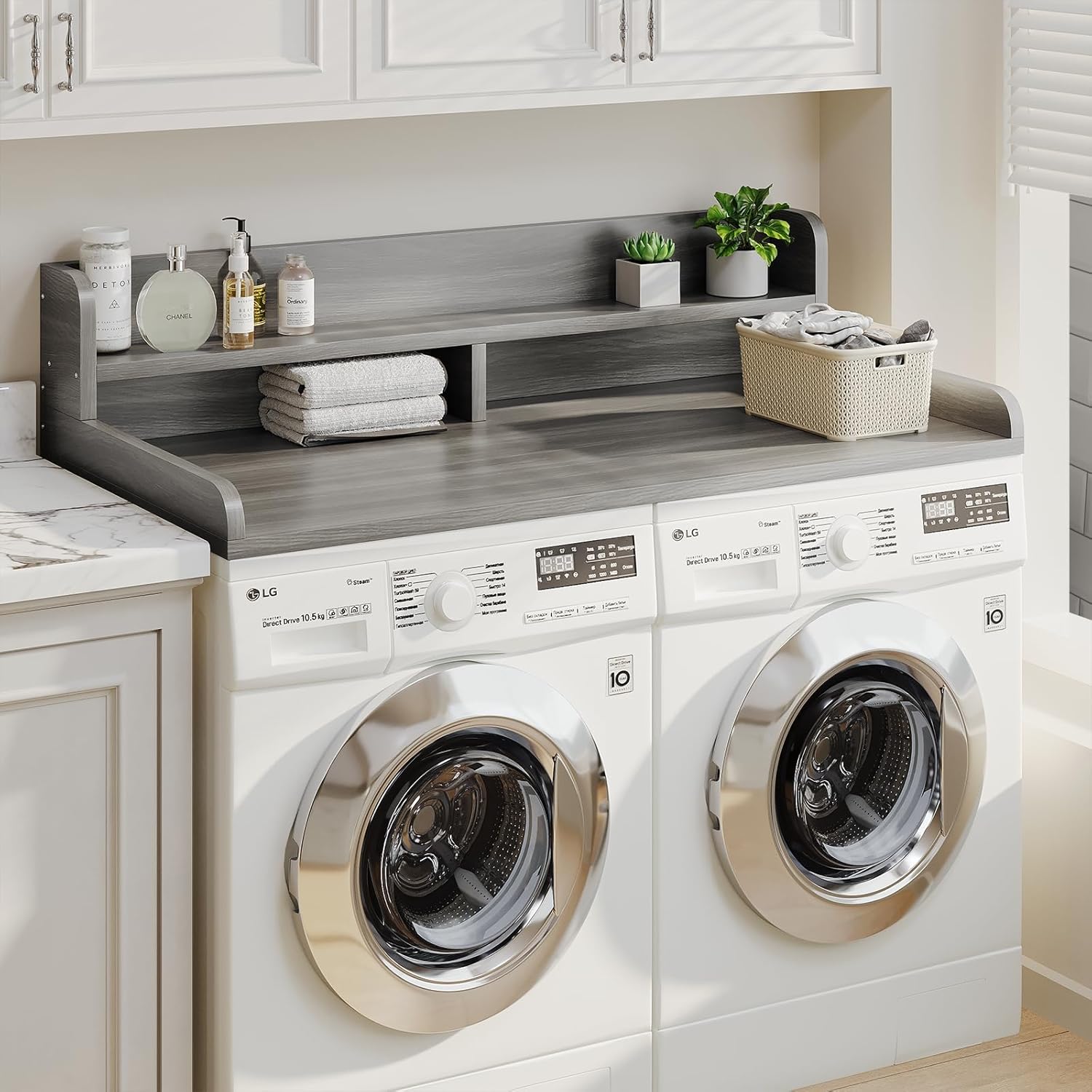 2-Tier Washer Dryer Countertop with 2.75