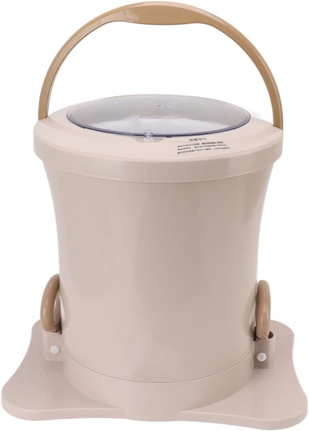 Pilipane Mini Portable Dehydrator High Capacity Electricity Hand Drawstring Clothes Dryer for Dormitory Travel Camping ABS Plastic 4100g (Apricot Color)