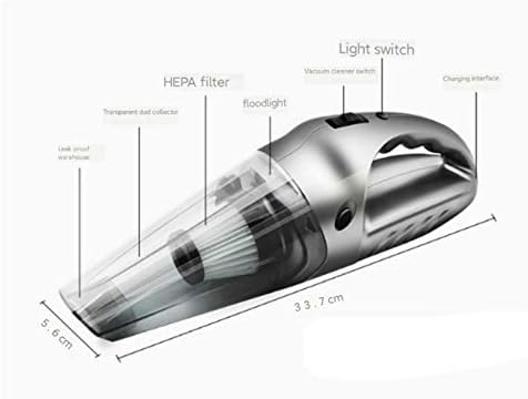 Portable Wireless Handheld Car Vacuum Cleaner Auto Home Rechargeable Wet Dry Dual Use Cordless Vacuum (Color : A) (B)