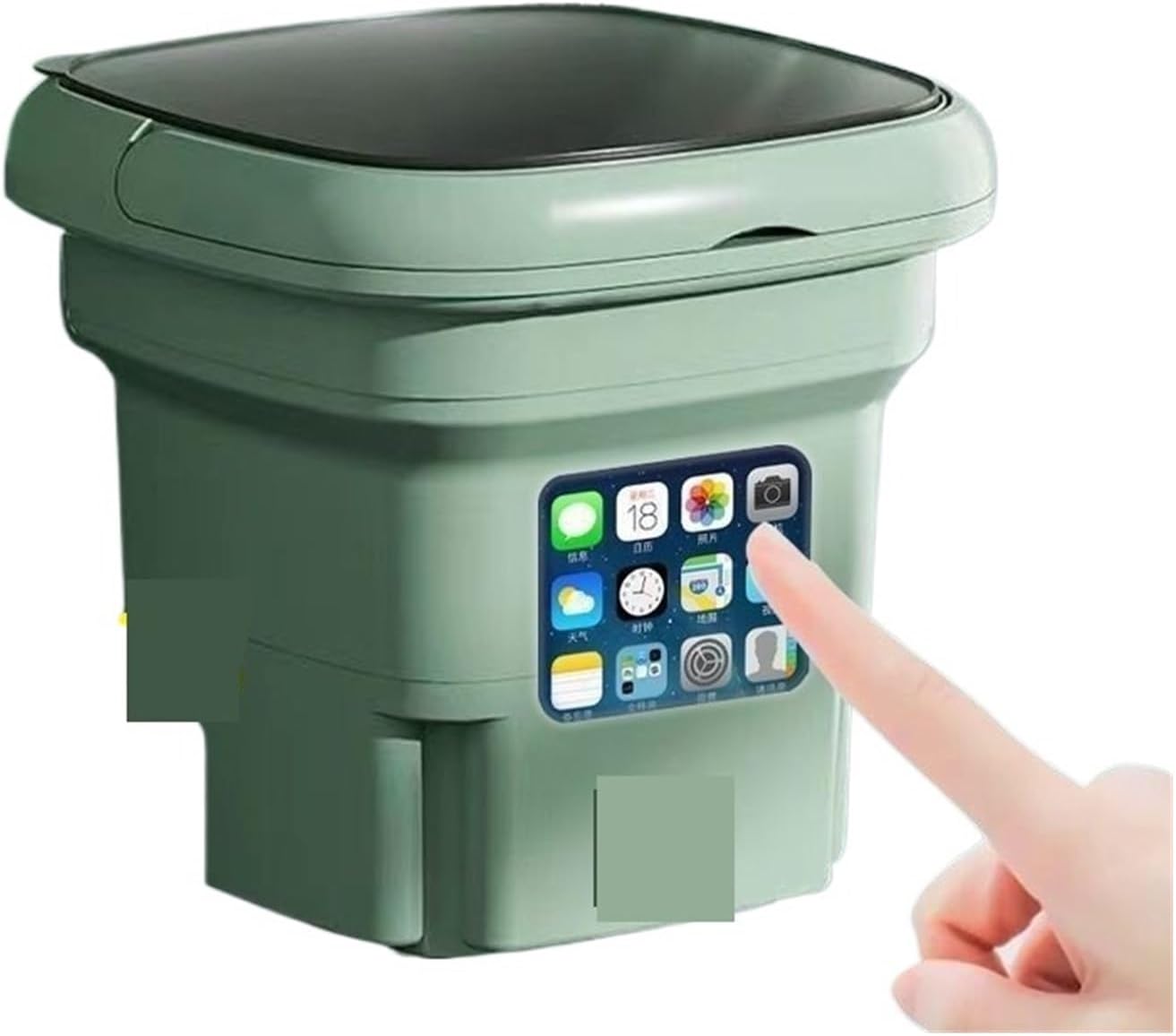 Folding Washing Machine Bucket for Clothes Socks Underwear Cleaning Washer Portable Small Travel Washing Machine,for Travel,Camping, RV & Dorms