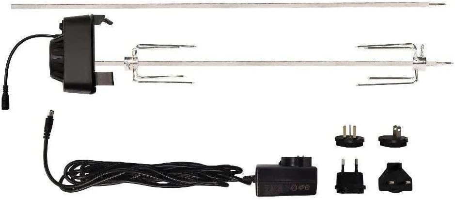 Masterbuilt® Gravity Series Rotisserie Accessory Attachment with Stainless Steel Spit Rods, Meat Claws and and Electric Power Source, Model MB20091220