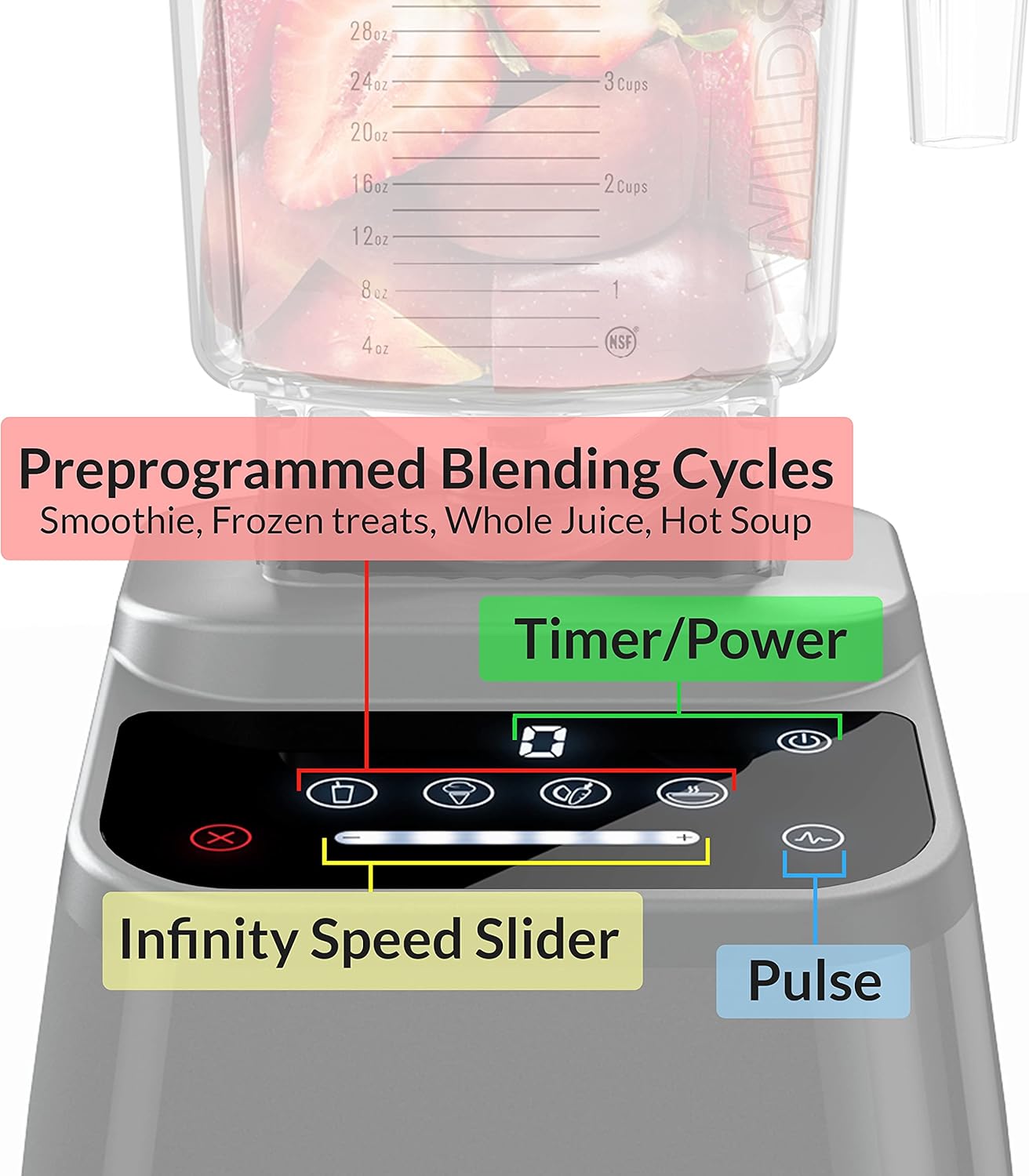 Blendtec Blender, Designer 625, Pomegranate