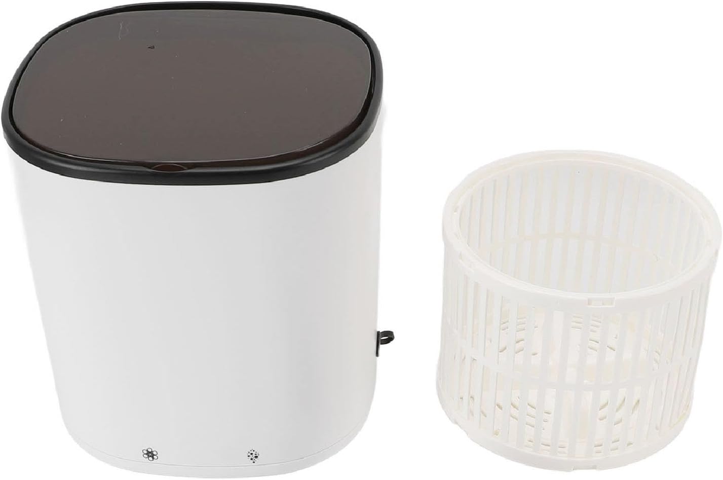 Portable Washing Machine, 2025 Upgraded Blue Light Mini Washer for for Baby Clothes Socks Underwear, Small Cloth Washer with Spin Dryer, 360 Degree Deep Cleaning (White)