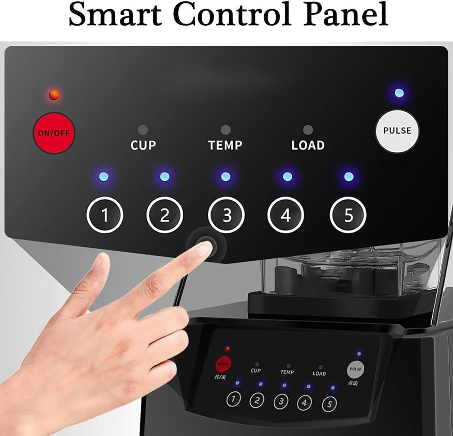 Smoothie Maker Blender, 2L Commercial Stand Mixer with Sound Enclosure, 17000rpm Ice Crusher, Silent Broken Wall Cooking Machine for Fruit Drinks with Cover High Speed Powerful