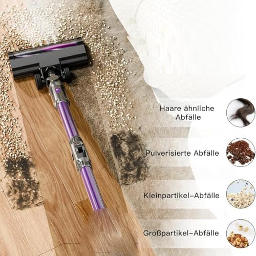 Cordless Vacuum Cleaner, 11,000Pa Powerful Suction Handheld Vacuum with 45min Runtime, Lightweight Wireless Home Vacuum Cleaner